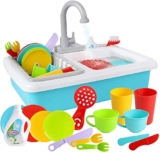 Wishtime Wash-Up Kitchen Sink Toy with Running Water