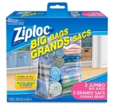 Ziploc Big Bags Storage with Double Zipper XX Large – 3 Count